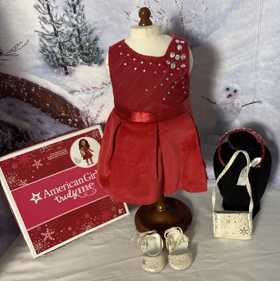 CHICA AMERICANA - TRAJE DE VESTIDO DE FIESTA TIS THE SEASON - COMPLETO CON CAJA ORIGINAL Foto 1 de 4