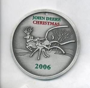 John Deere Weihnachtsschmuck Zinn 2006 NEU in Box - Bild 1 von 1