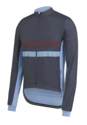 Rapha Brevet LS Windblock Jersey Dark Grey/Wine BNWT Size M - Image 1 of 4