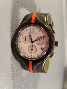 Men's Skagen Red Black Water Resistant Watch - Picture 1 of 9