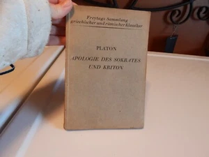 1923 vintage German book - Platon Apologie Des Sokrates Und Kriton - Picture 1 of 1