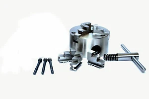 3" 3 JAW Self Centring Chuck with Set of Reversible Jaws - Picture 1 of 3