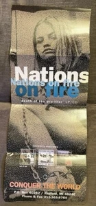Nations On Fire Death Poster ZAP Magazine Vintage Hardcore Original RARE - Picture 1 of 1