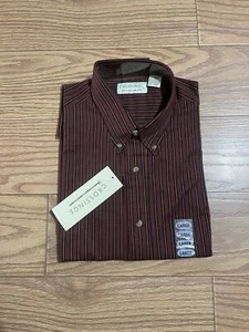NEW NWT Crossings Dress Shirt Button Down Striped Size Men’s Large - Picture 1 of 4