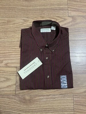 NEW NWT Crossings Dress Shirt Button Down Striped Size Men’s Large - Image 1 of 4