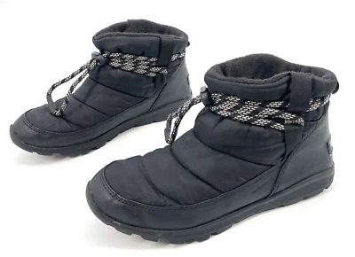 Sorel womens 8.5 Whitney Short Black Nylon Waterproof Winter Boots NL3088-010 - Image 1 of 4