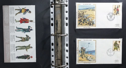 ZAYIX Army Navy Military First Day Covers Collection Great Britain FDCs MIL14 Cover