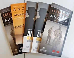 Australia Anzac Legacy empty folders set of 5 (no coins) unused condition - Picture 1 of 2
