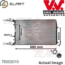 RADIATOR ENGINE COOLING FOR SKODA FABIA/Combi/II ROOMSTER PRAKTIK  SEAT   VW  
