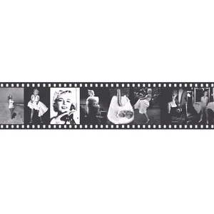 Marilyn Monroe - Wall Border - Film Photograph - Self-Adhesive - 11088709 Black - Picture 1 of 1