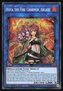 Hiita the Fire Charmer, Ablaze - RA04-EN074 - Secret Rare - 1st Edition Yugioh - Picture 1 of 1