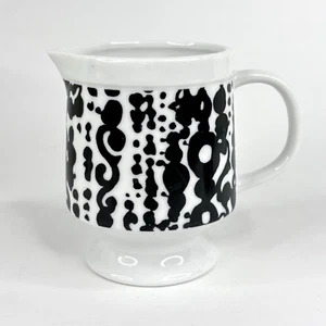 Holt Howard H.H. 1968 vintage Crema con patas 7249 Mod blanco negro arte abstracto - Imagen 1 de 9