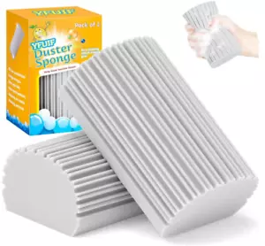 2-Pack Damp Clean Duster Sponges, Baseboard & Blind Cleaner Tool - Picture 1 of 7