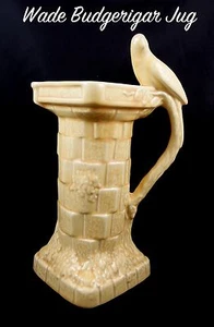 Wade Art Deco beige Budgerigar Large Beige Jug / Pitcher - Picture 1 of 5