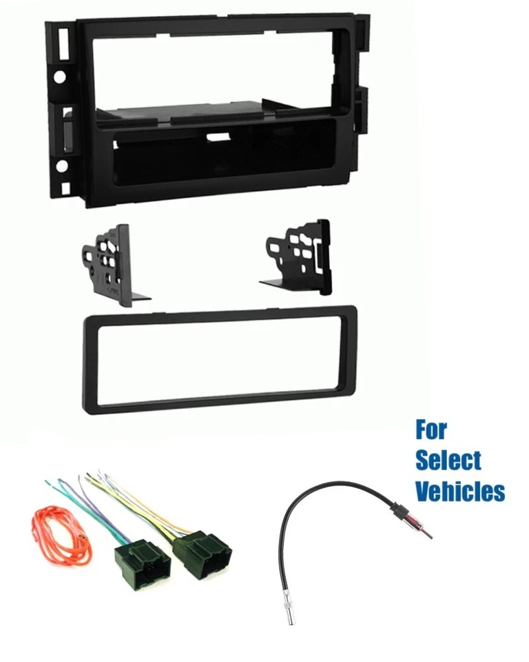 Single Din Car Stereo Radio Dash Kit Wire Harness Ant for some GM Chevrolet GMC - Image 1 of 1