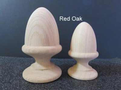 Acabado de bellota de madera 4 7/8 o 5 7/8. Roble arce cereza disponible Foto 1 de 4