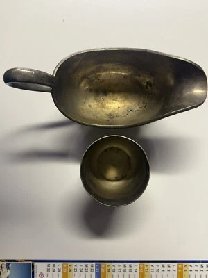 CHRISTOFLE SAUCIERE EN METAL ARGENTE +TIMBALDE - Photo 1/4