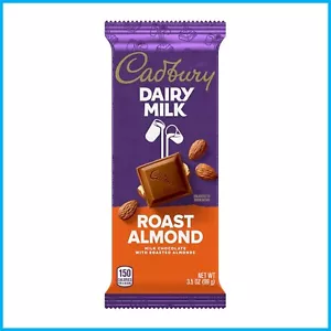 Cadbury Dairy Milk Roasted Almond Chocolate Bar with Caramel 3.5oz - Rich - Picture 1 of 12