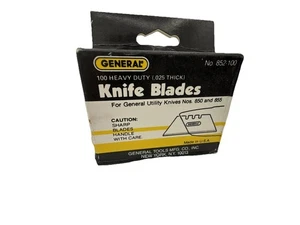 General Heavy Duty Knife Blades - 100pk NOS .025 for DIY/Carpentry No. 852/100 - Picture 1 of 8