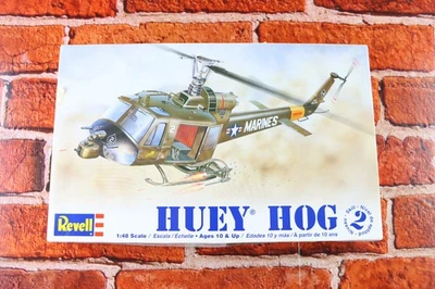 Revell Huey Hog Helicopter 1:48 Scale Model Kit 85-5201 READ - Image 1 of 4