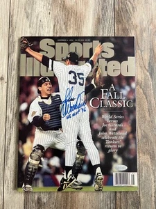 John Wetteland Yankees Signed Inscribed Sports Illustrated Magazine - Picture 1 of 5