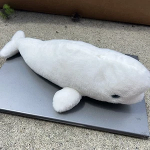 SeaWorld Weißer Belugawal Plüschtier 12 Zoll Stofftier Streichelzoo 2019 - Bild 1 von 4