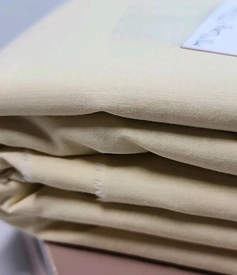 Solid Pale Yellow Cotton Fabric 71"w x 1.9yds Craft Sewing Quilting  - Image 1 of 4