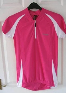 MUDDYFOX SIZE 14 CYCLING TOP PINK WHITE HI VIS LADIES JERSEY BIKING Bnwt Bike - Picture 1 of 1