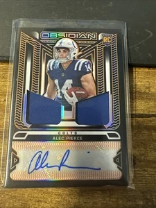 2022 Panini Obsidian Football Alec Pierce RPA /99 Rookie Patch Auto Colts - Picture 1 of 2
