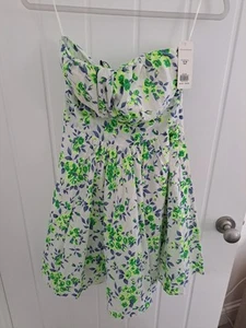 Floral Jane Norman Mini Dress Size 10 New - Picture 1 of 4