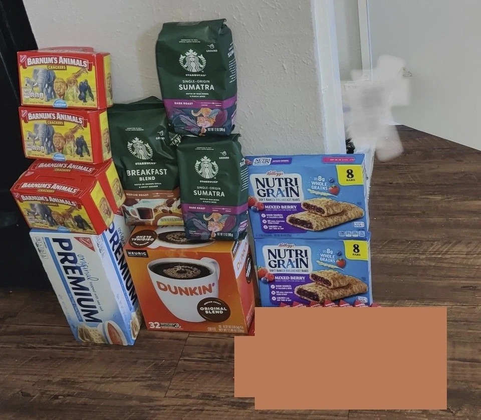 Galletas Starbucks Dunkin' Coffee Lindts Nutri Grain Barnum's Animal Foto 1 de 2