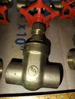 NOS Pegler Gate Valve 3/4" CxC - Image 1 of 4