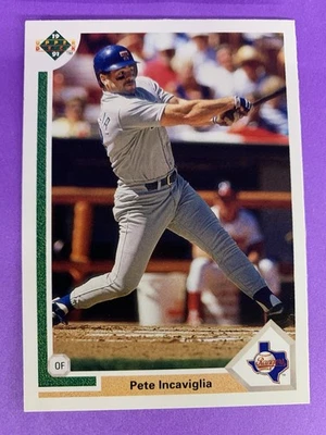 1991 Upper Deck #453 Pete Incaviglia Texas Rangers Baseball Card - Image 1 of 2