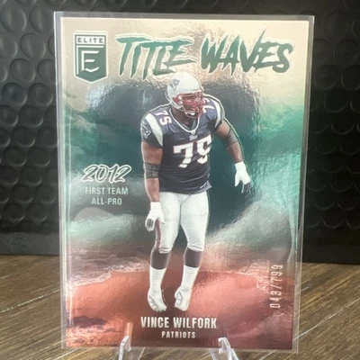 2025 Panini Elite - Title Wave 2012 All Pro Vince Wilfork /799 NO. 5 - Image 1 of 3