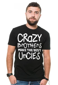 Crazy Brother Onkel T-Shirt Geschenk für Onkel Geschenk für Bruder Geburtstag Geschenk Shirt - Bild 1 von 5