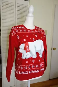 Coca Cola Women's Light-Up Graphic Pullover - size XS - Picture 1 of 8