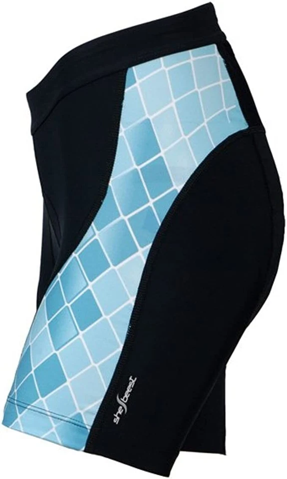 NUEVO SHEBEEST Mujer Racegear Piel de Serpiente Tri Pantalones Cortos Cebolla Azul X-Pequeño Foto 1 de 1