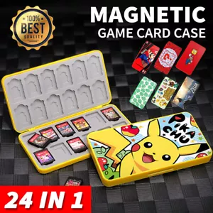 24in1 Magnetic Game Card Case Cover Storage Box Holder For Nintendo Switch /Lite - Picture 1 of 21