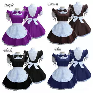 Costume donna cosplay uniforme cameriera giapponese Lolita anime cameriera ragazza - Foto 1 di 16
