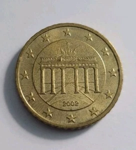 2002 Germany 50 Cent Euro Brandenburg Gate RARE Circulated Coin Mint mark J - Picture 1 of 4