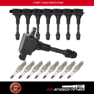 8 Ignition Coils and 8 Spark Plugs Fits Infiniti FX45 2003-2004 4.5L V8 - Image 1 of 4
