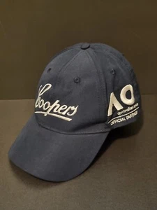 Coopers Australian Open AO Tennis Strapback Cap Hat Navy White Curved Brim GC - Bild 1 von 9