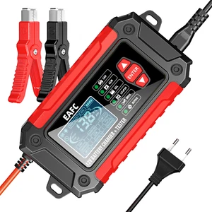 Cargador de Batería Inteligente 12V 6A Cargador de Batería Totalmente Automático - Imagen 1 de 24