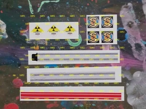 Dinky 105 Captain Scarlet MSV Maximum Security Vehicle Reproduction Stickers T2 - Picture 1 of 1