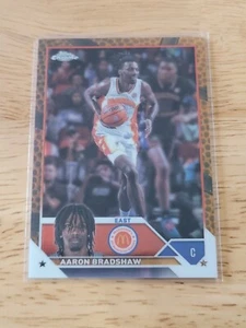 2023 Topps Chrome McDonald's Orange Basketball Rifrattori #2 Aaron Bradshaw - Foto 1 di 2