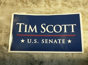 Adesivo vinile TIM SCOTT US SENATE 3,5" X 2" T24 - Foto 1 di 2