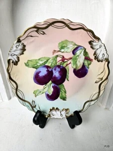 Vintage Wheelock Vienna Austria handbemalter Teller (Pflaume) Lot #008 - Bild 1 von 7
