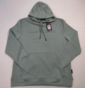 Quicksilver Hoodie Emboss Gridliner Hood Sage (Mens Large)- New With Tags - Picture 1 of 11
