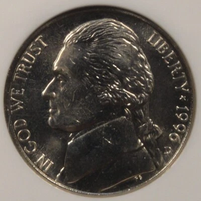 1996-D Jefferson Nickel NGC Certified MS66FS - Image 1 of 4