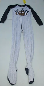 The Children's Place Baller Football Footed Pajamas Size 5T NWT - Picture 1 of 5